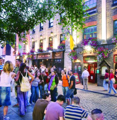 Outside Quays Bar, Temple Bar