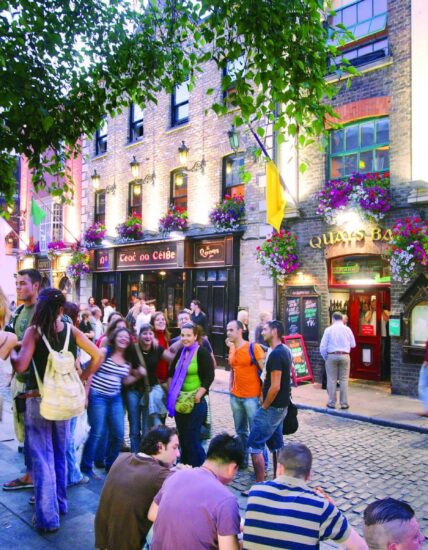 Outside Quays Bar, Temple Bar